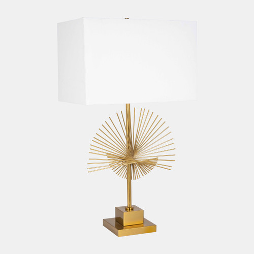 51239#Metal 31" Rays Table Lamp, Gold