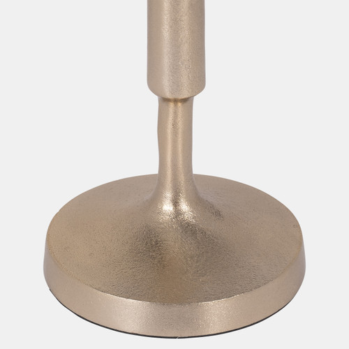 16976-05#Metal, 16"h Taper Candle Holder, Champagne