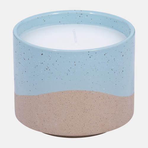 80207#5" 15oz Wave Citro Candle, Aqua