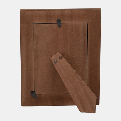 18119-02#Resin, 5x7 Cascading Wood Photo Frame, White