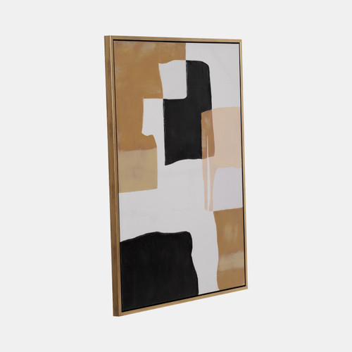 70262#36x48 S/2 Framed Handpainted  Abstract, Multi