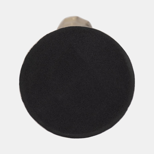 18201-01#Metal, 9" Hammered Taper Candleholder, Gold