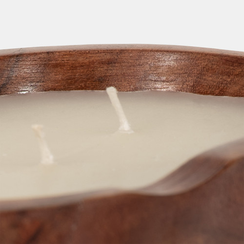 80269-01#8" 16 Oz Vanilla Oval Bowl Candle, Natural