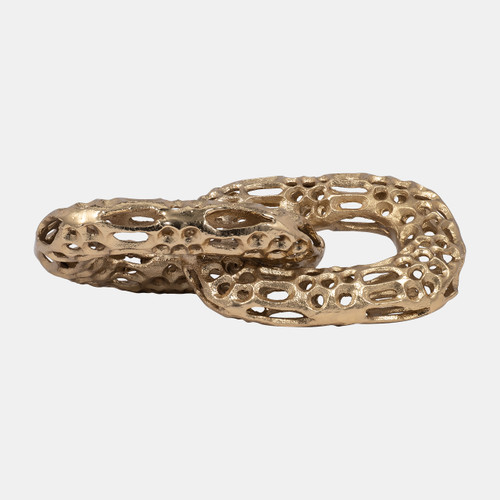 18228#Metal, 12" 2-linked Chains, Gold