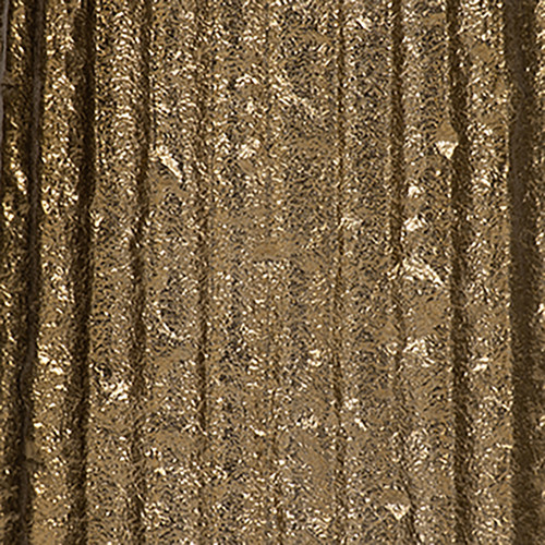 18242-01#Metal, 35" Ribbed Floor Vase, Gold