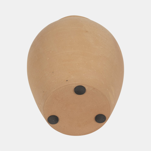 18253-01#Terracotta, 10" Traditional Jug, Natural