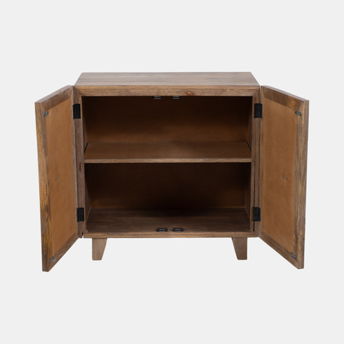 18369#30" 2 Door Coffer Front Cabinet, Light Wash,k/d