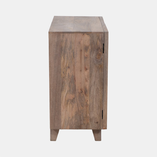 18369#30" 2 Door Coffer Front Cabinet, Light Wash,k/d