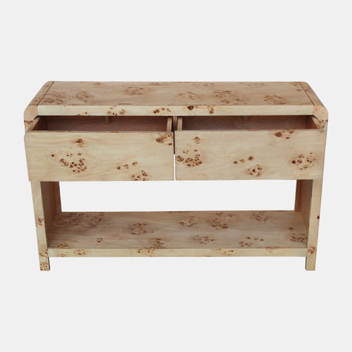 18374#47" Cube Console With 2 Drawers, Natural