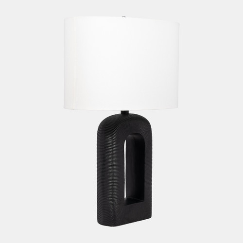 51272#25" Cast Aluminium Table Lamp, Black