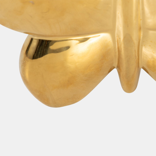 18430-01#Cer, 6" Balloon Butterfly, Gold