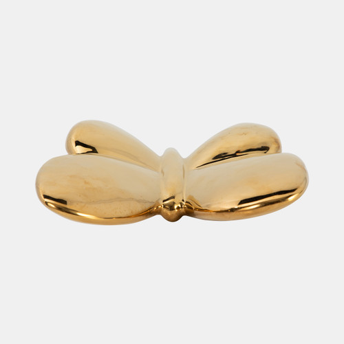 18430-02#Cer, 8" Balloon Butterfly, Gold