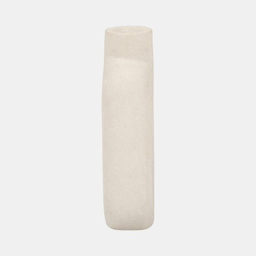 18446#Stone, 10" Open Cut Votive Holder, Natural