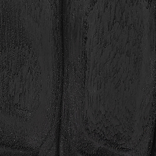 18449-01#Wood, 9" Scalloped Bowl, Black