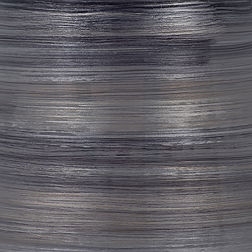 18503-01#Glass, 15" Enameled Vase, Gray/black