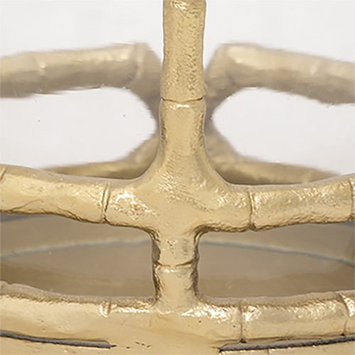 18513-01#Metal, 9" Hurricane Holder, Gold