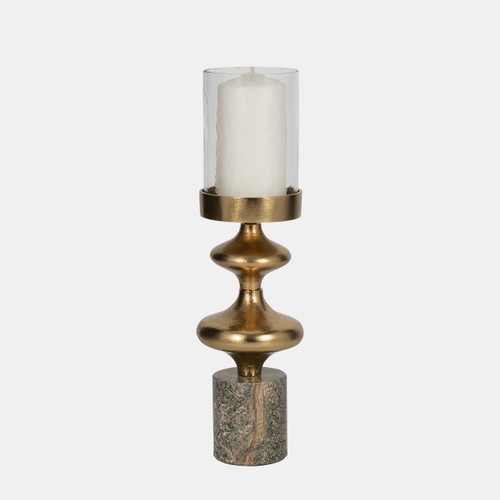 18682-01#Metal, 17" Hurricane Sphere, Dark Gold, Kd