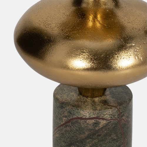 18682-02#Metal, 21" Hurricane Sphere, Dark Gold, Kd