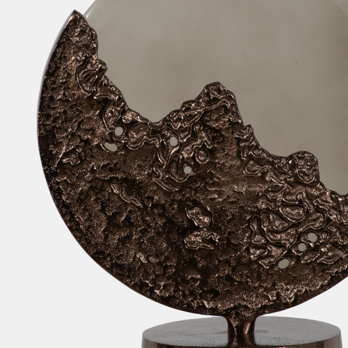 18685-02#Glass, 44" Mid-century Floor Vase, Multi, Kd