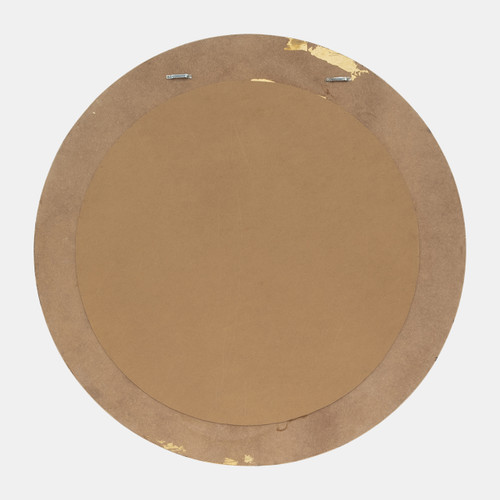 18543-01#47x47, Gold Disc Mirror
