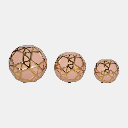 17910-05#Cer, S/3 4/5/6", Orbs Blush/gold