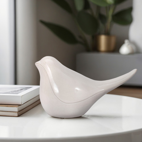 18632-02#Cer, 10" Bird, White