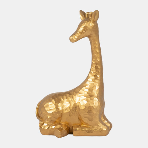 18720#Res, 10" Giraffe Decor, Gold