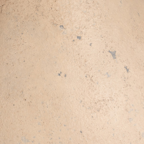 18762-01#Terracotta, 17" Organic Jug With Handle, Ivory