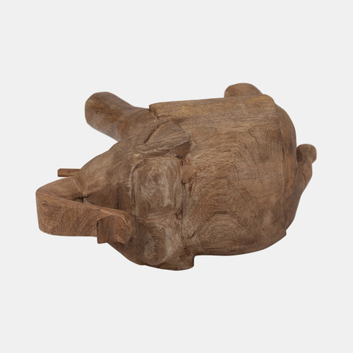 18821#Mango Wood, 8" Elephant, Brown