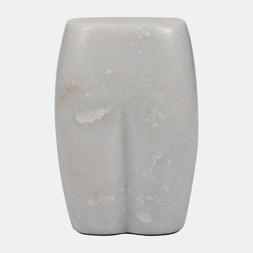 18870#Marble, 5" Booty Object, White
