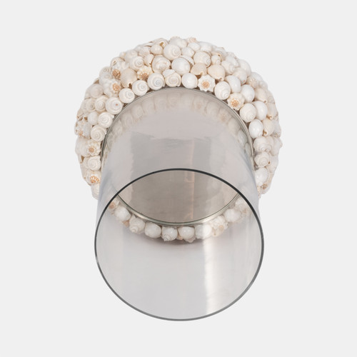 18889-03#Shell, 12" Hurricane, White