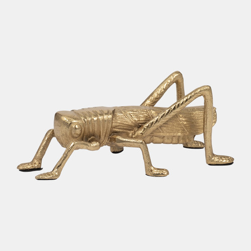 18908#Metal, 9" Grasshopper, Gold