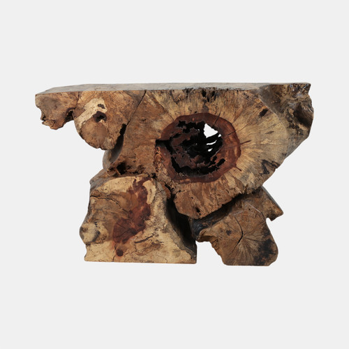 19153#47x30 Exposed Root Console Table, Natural