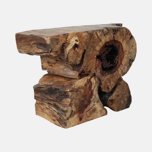 19153#47x30 Exposed Root Console Table, Natural
