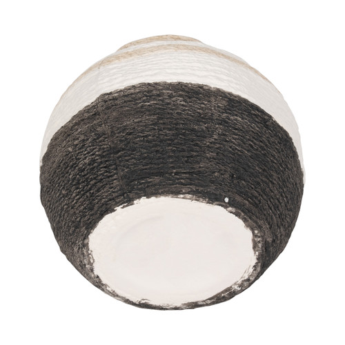 19380-02#7" Striped Woven Textured Vase, Multi