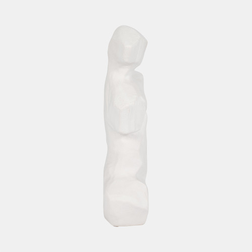 19842#13" Abstract Venetian Figurine, White 