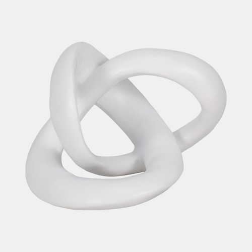 19999#10" Sculptured Knot, White