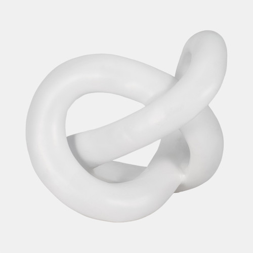 19999#10" Sculptured Knot, White