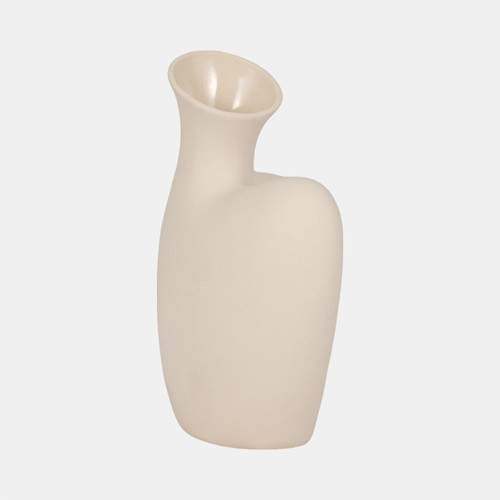 20066#8" Bust Vase Sand Finish, Ivory