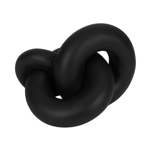 20173-01#9" Resin Knot Decor, Black
