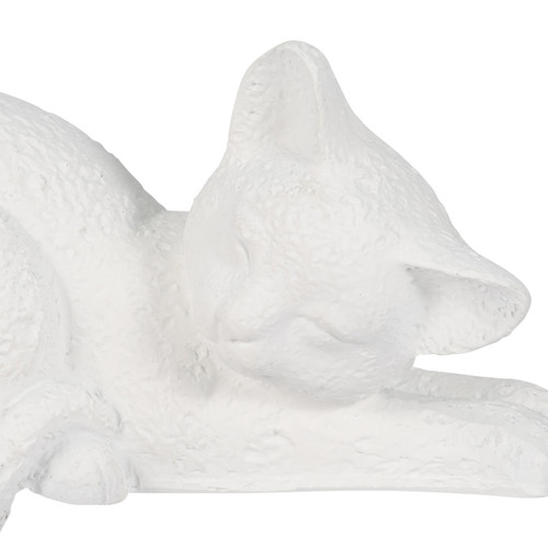 20181-01#7" Sleeping Kitty, White
