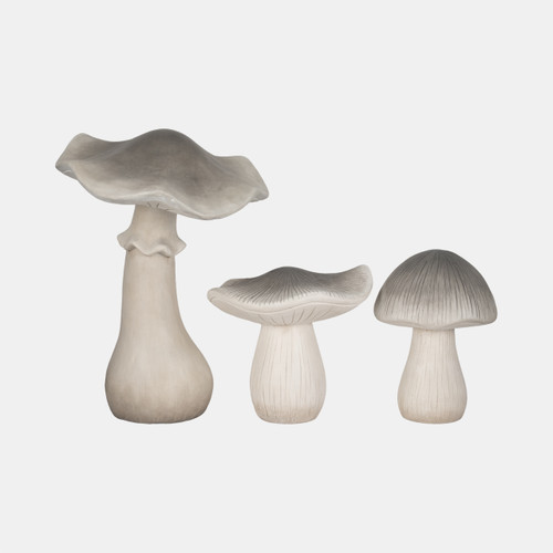 20185-01#15" Garden Mushroom, Grey