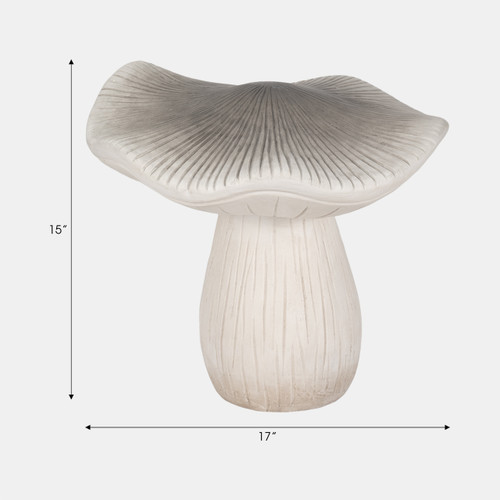 20185-01#15" Garden Mushroom, Grey