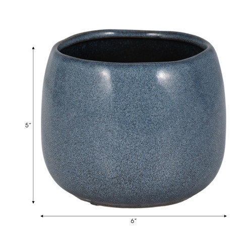 20249-01#6" Reactive Finish Planter, Blue