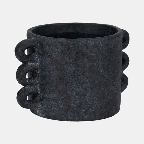 20311-06#13" Arch Handle Planter, Black