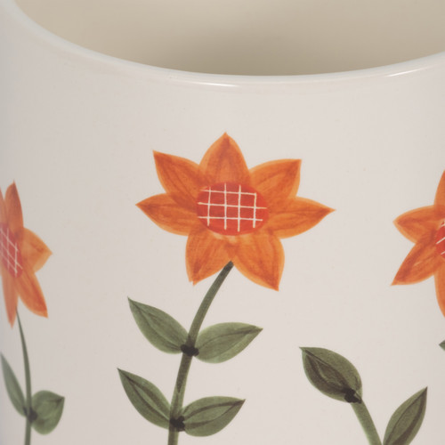 20319-01#6" Footed Hand Painted Planter, Multi