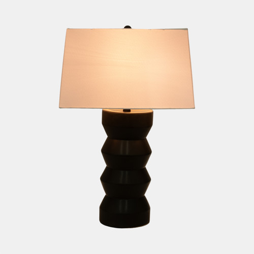 51314#28" Totem Table Lamp, Black