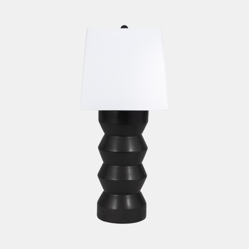 51314#28" Totem Table Lamp, Black