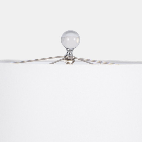 51320#27" 2-tone Glass Table Lamp, Blue/white