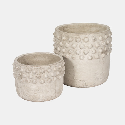 20335-01#12" Half Bubble Weathered Planter, Ivor